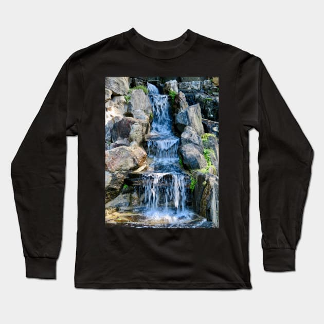 Waterfall Long Sleeve T-Shirt by GDGCreations